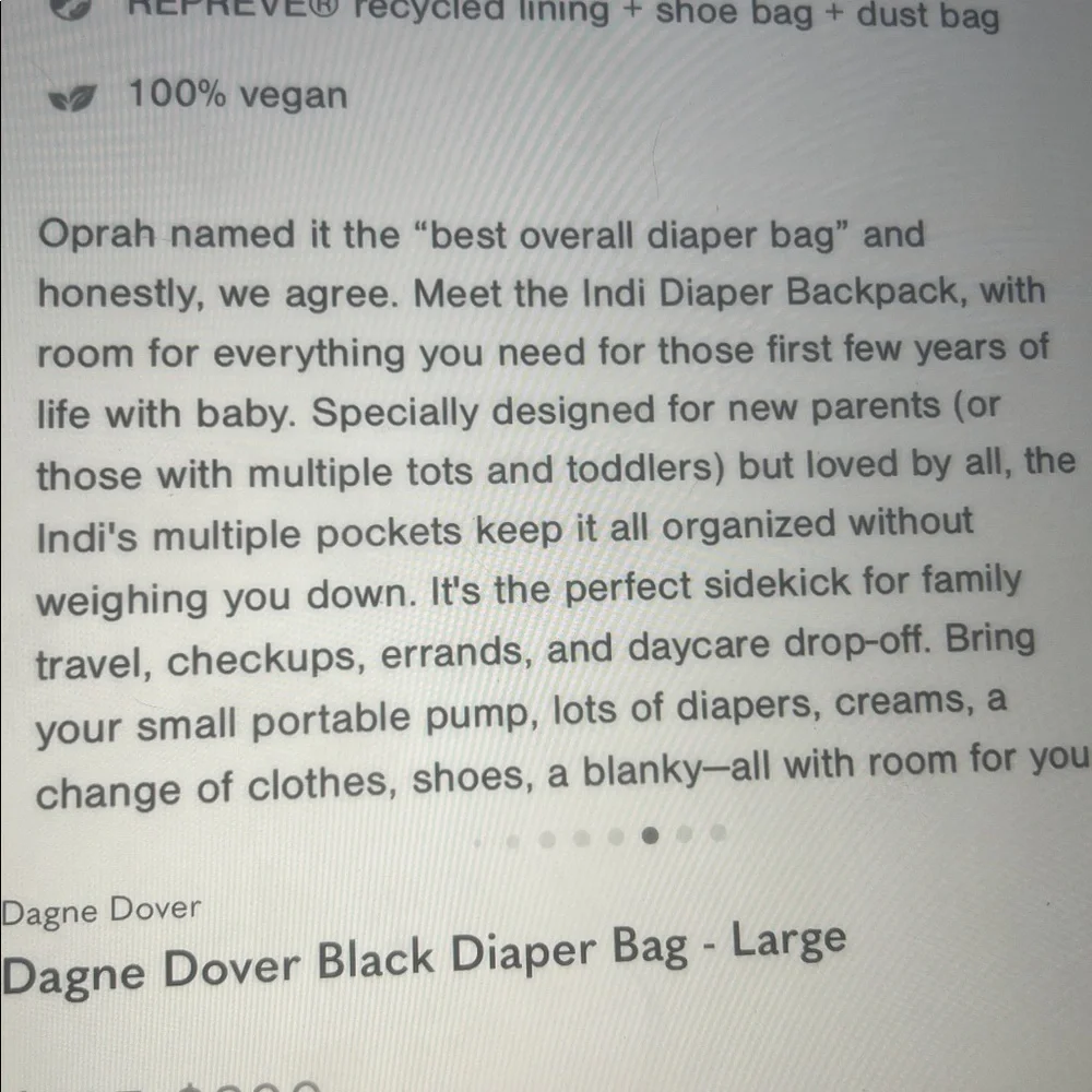 Dagne Dover INDI Neoprene Diaper Backpack